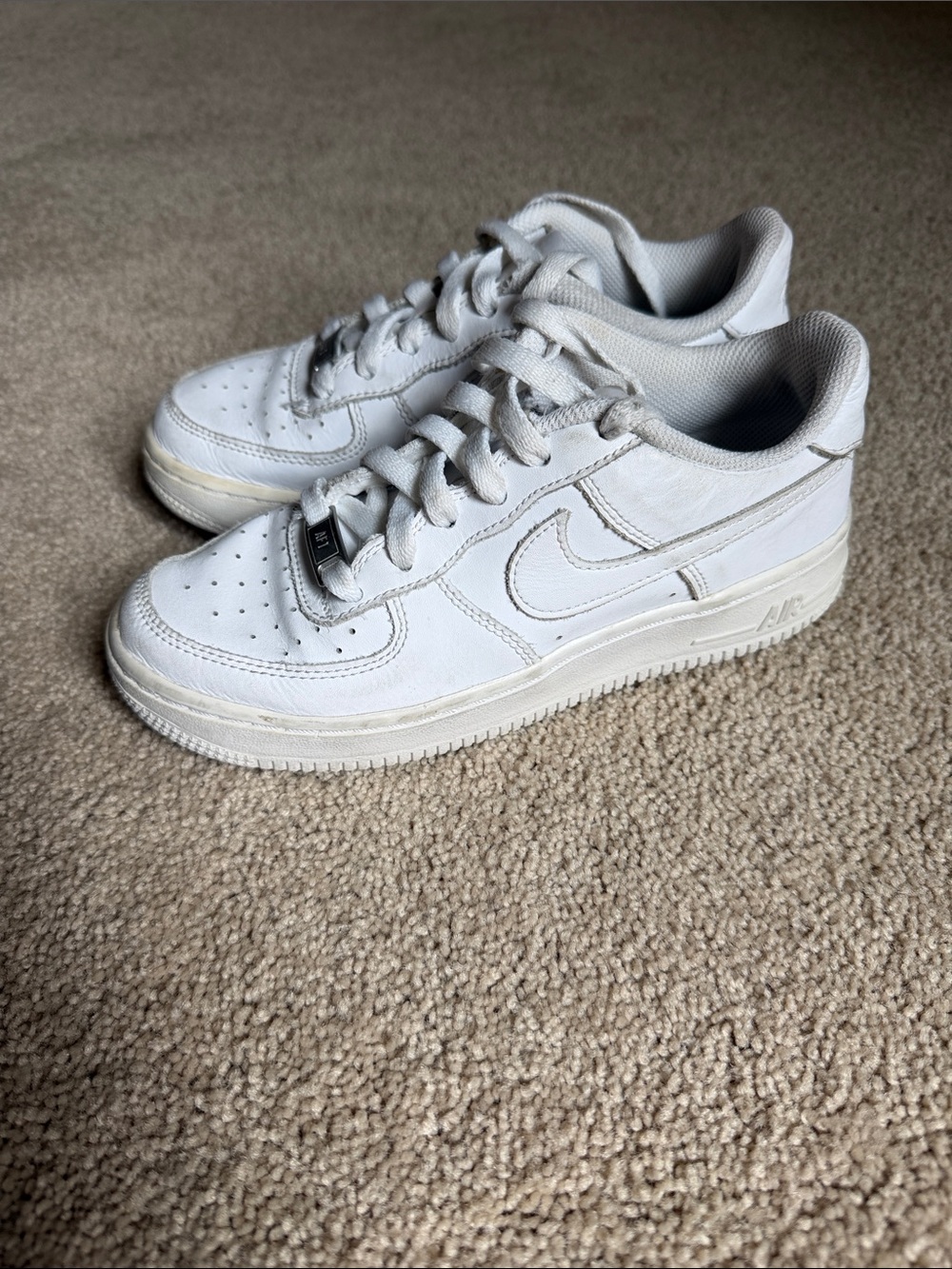 Nike White Air Force 1s Youth